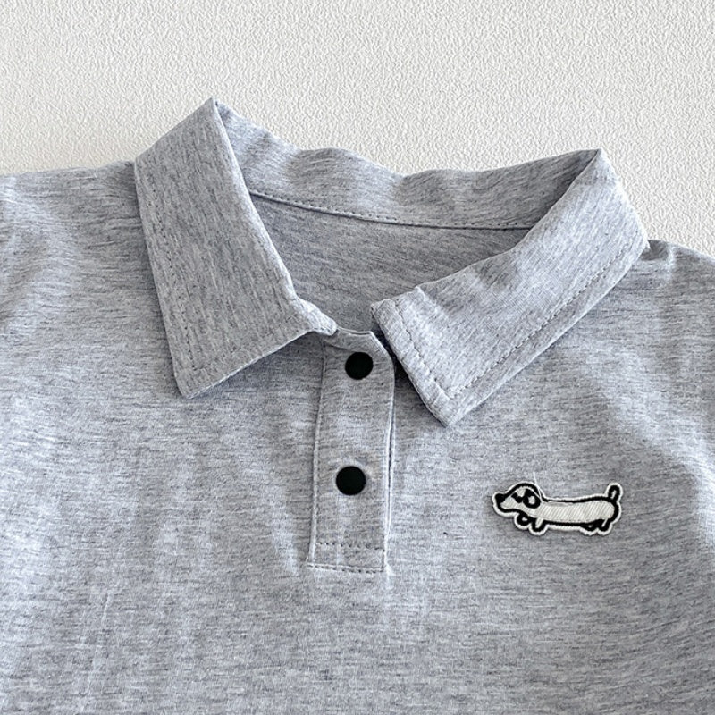 【BABY】夏新作カートゥーンワッペンTシャツ、ストライプショートパンツSK104808