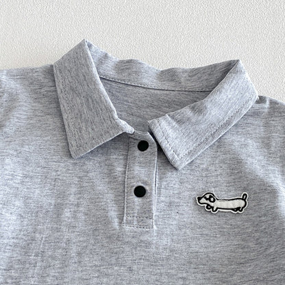 【BABY】夏新作カートゥーンワッペンTシャツ、ストライプショートパンツSK104808