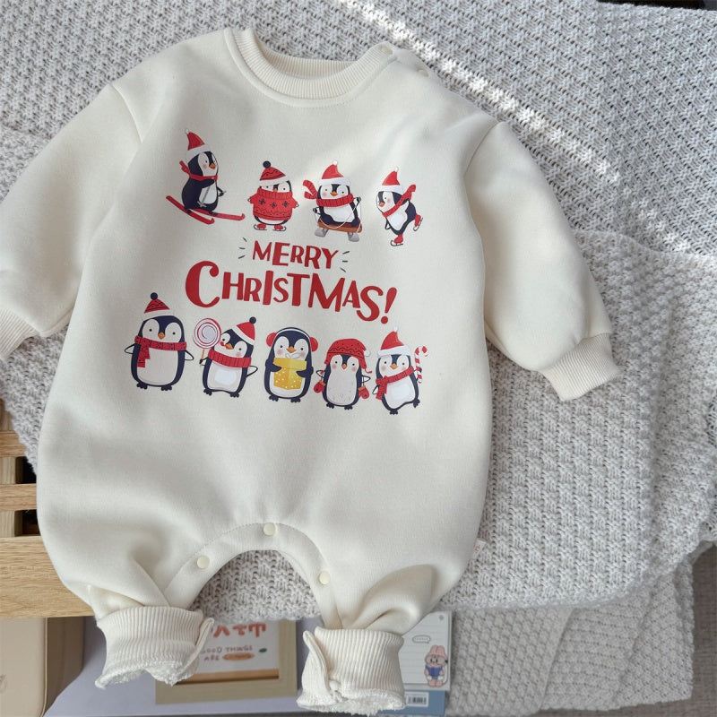 【BABY】クリスマスペンギンカバーオールSK103202