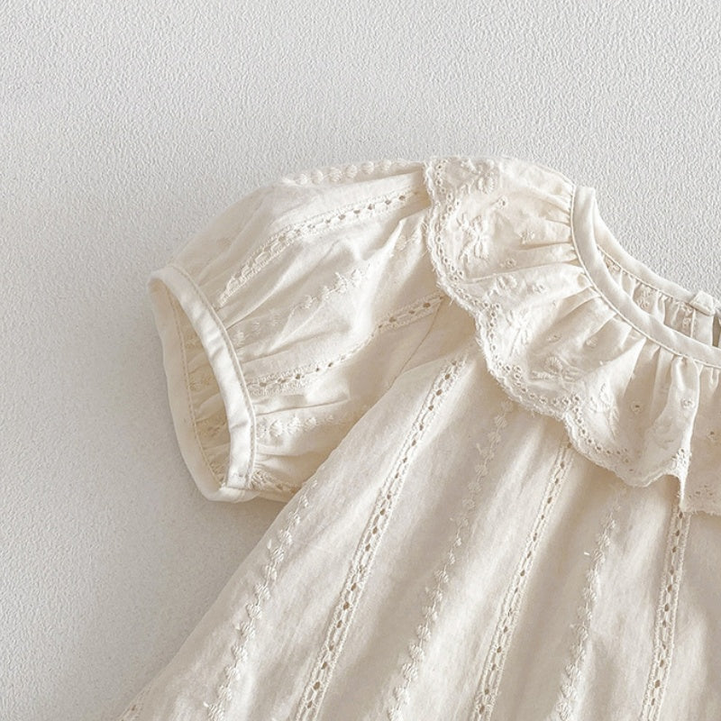 【BABY】夏新作コットンジャガードブラウス、ドットショートパンツSK104809