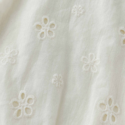 【BABY】夏新作 花刺繍ロンパースSK082509