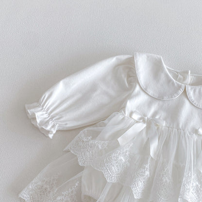 【BABY】チュールレースロンパースワンピSK103606