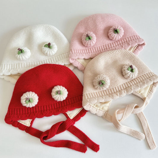 【HAT】ダブルパンプキン波型ニット帽子SK101606