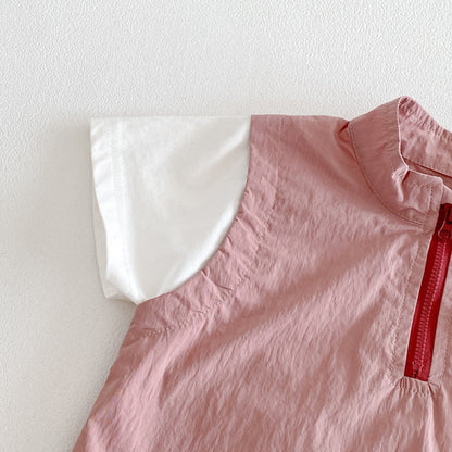 【BABY】夏新作ワークテイストセットアップSK104516