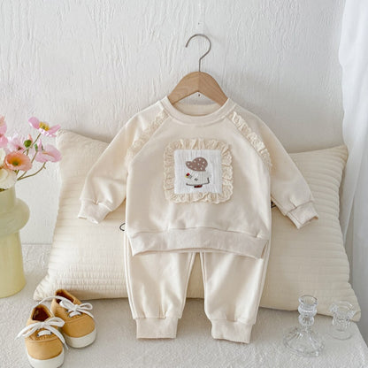 【BABY&KID】レースフリルセットアップSK092715