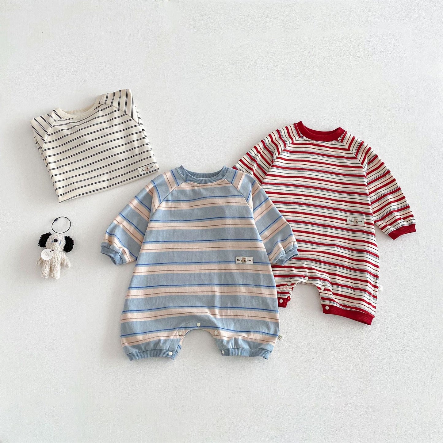 【BABY&KID】ボーダーカバーオールSK103523