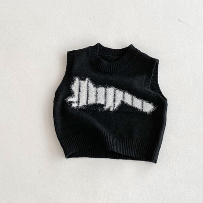 【BABY&KID】猫柄ニットベストSK092918
