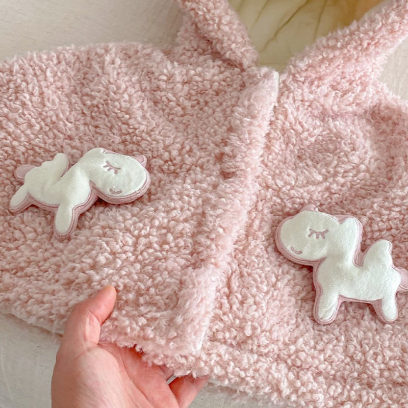 【BABY】冬新作ユニコーンあったか厚手ケープSK103116