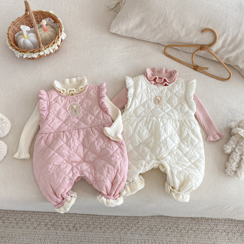 【BABY】キルティングノースリーブカバーオールSK102933