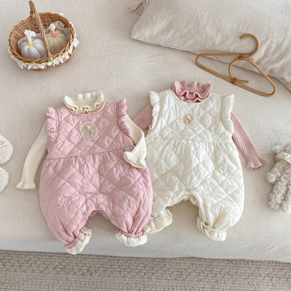 【BABY】キルティングノースリーブカバーオールSK102933