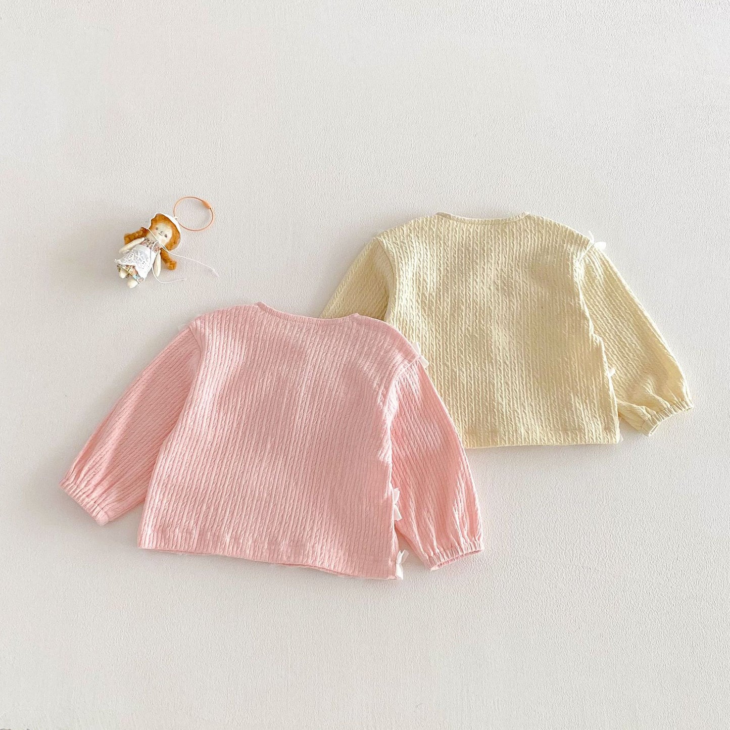 【BABY&KID】韓国風フリルデザイン長袖トップスSK103513