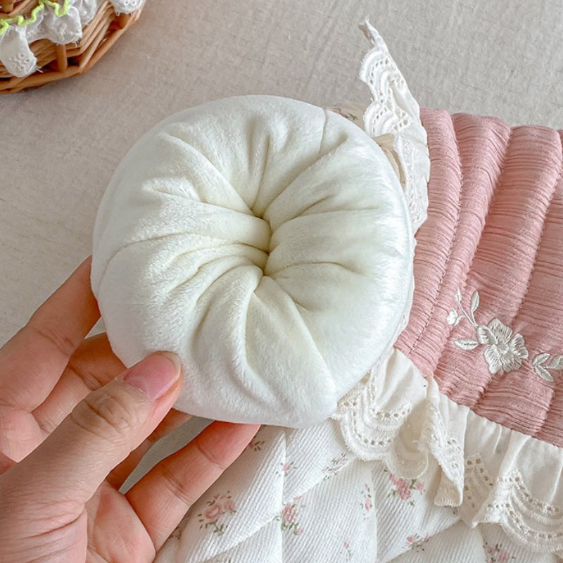 【BABY】冬新作小花柄キルティング フリルカラーカバーオールSK103101