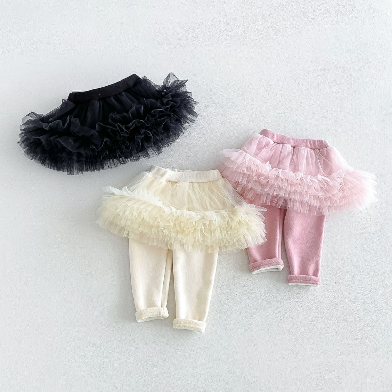 【BABY&KID】チュール裏起毛レギンスSK108103