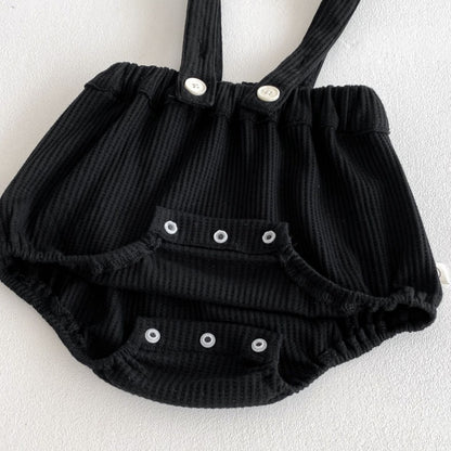 【BABY】レーストリム小花柄トップス＆サロペットショートパンツSK102311