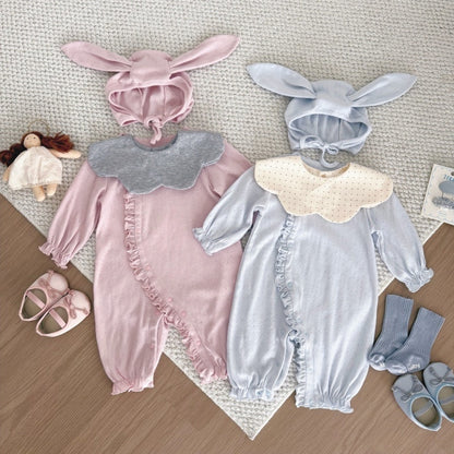 【BABY】コットンカバーオール＆帽子SK106915