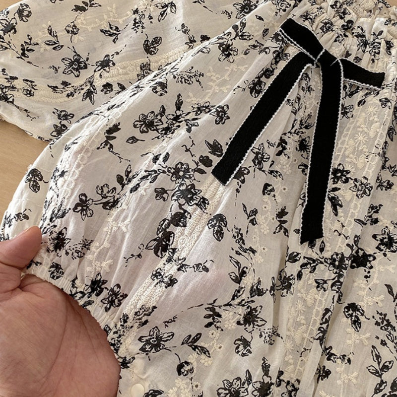 【BABY】ガーリー小花柄ロンパースSK103406