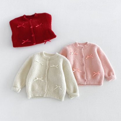 【BABY&KID】蝶結びニットカーディガンSK108106