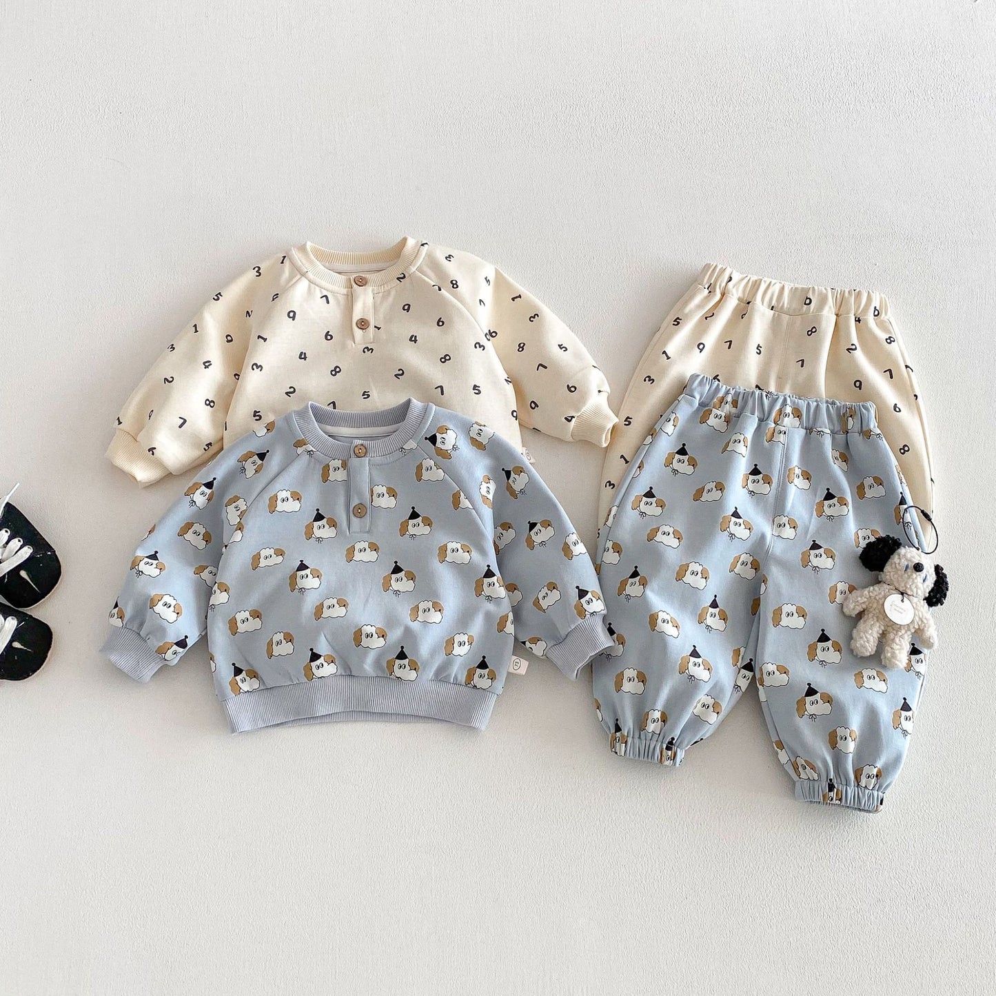 【BABY&KID】総柄プリントスウェットセットアップSK103506