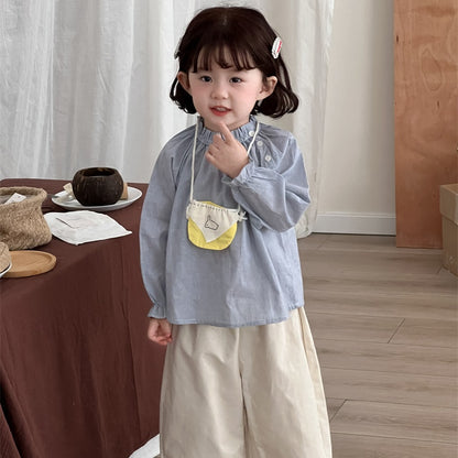 【BABY&KID】ストライプ刺繍ニットカーデSK101439