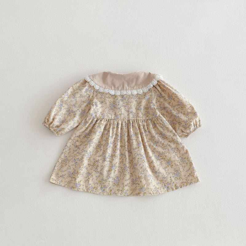 【BABY&KID】ドールカラー小花柄ワンピースSK011007