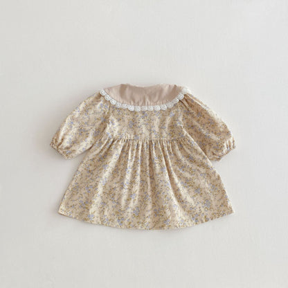 【BABY&KID】ドールカラー小花柄ワンピースSK011007
