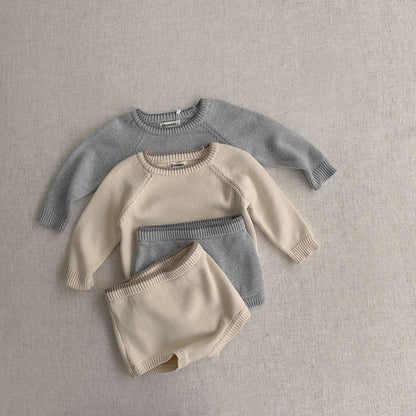 【BABY】韓国風ニットセットアップSK102207