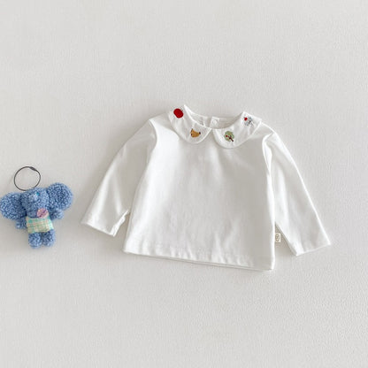【BABY&KID】チェックサロペット、刺繍襟ロンTSK104111