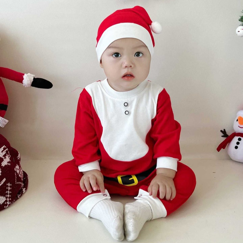 【BABY】クリスマステーマベビーカバーオールSK102802