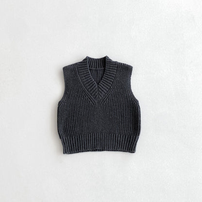 【BABY&KID】VネックレトロニットベストSK092919