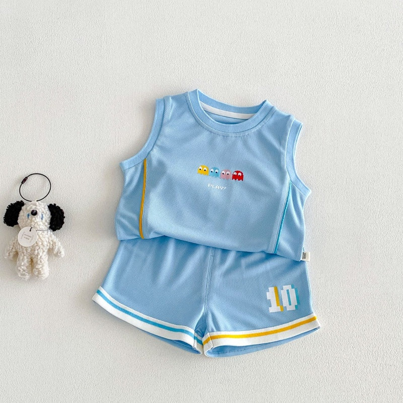 【BABY&KID】夏新作カートゥーンプリントセットアップSK105907