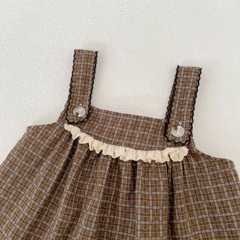 【BABY&KID】夏新作レトロチェックセットアップSK105407