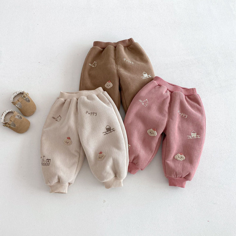 【BABY&KID】冬新作らくがき風あったかパンツSK103027