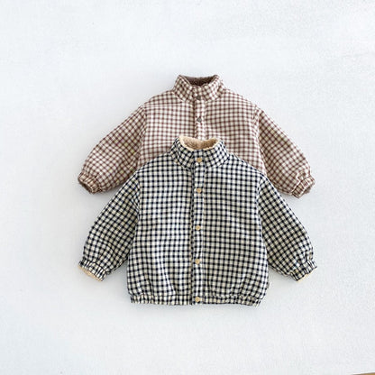 【BABY&KID】冬新作リバーシブル厚手ジャケット、折り返しパンツSK107715