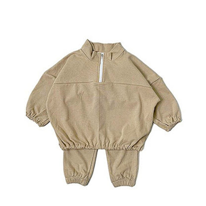 【BABY&KID】ハイネック暖かいオシャレセットアップSK030314