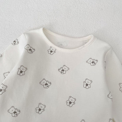 【BABY】クマポケット付きコーデュロイサロペットORクマ柄ＴシャツSK060603