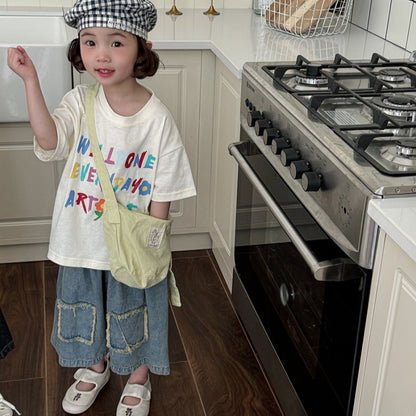 【BABY&KID】夏新作 レタード半袖TシャツSK080514