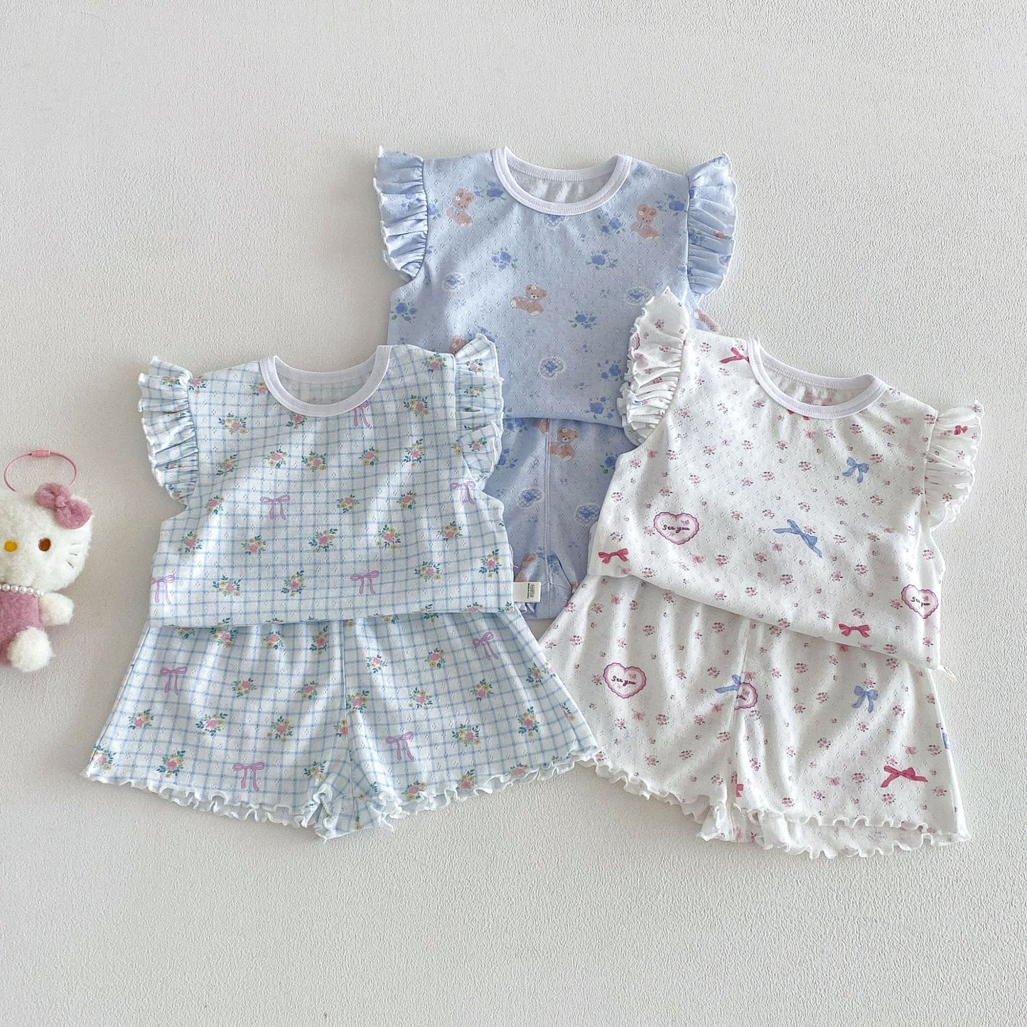 【BABY&KID】夏新作 小花柄セットアップSK105105