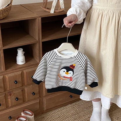 【BABY&KID】冬新作キャラクター刺繍あったかトレーナーSK102533