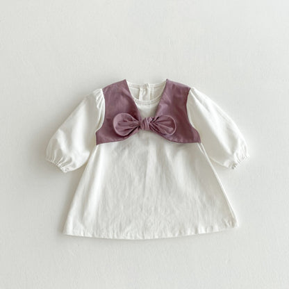 【BABY&KID】蝶結び付きワンピースSK050804