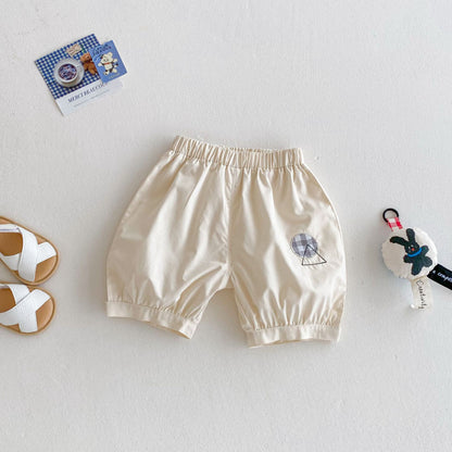 【BABY&KID】夏新作 チェッククマトップス＆パンツセットSK080605