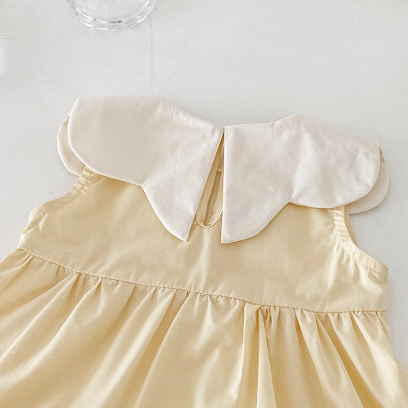 【BABY】夏新作 バルーン刺繍襟ワンピースSK082608