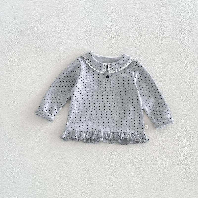 【BABY&KID】丸襟長袖トップスSK106616