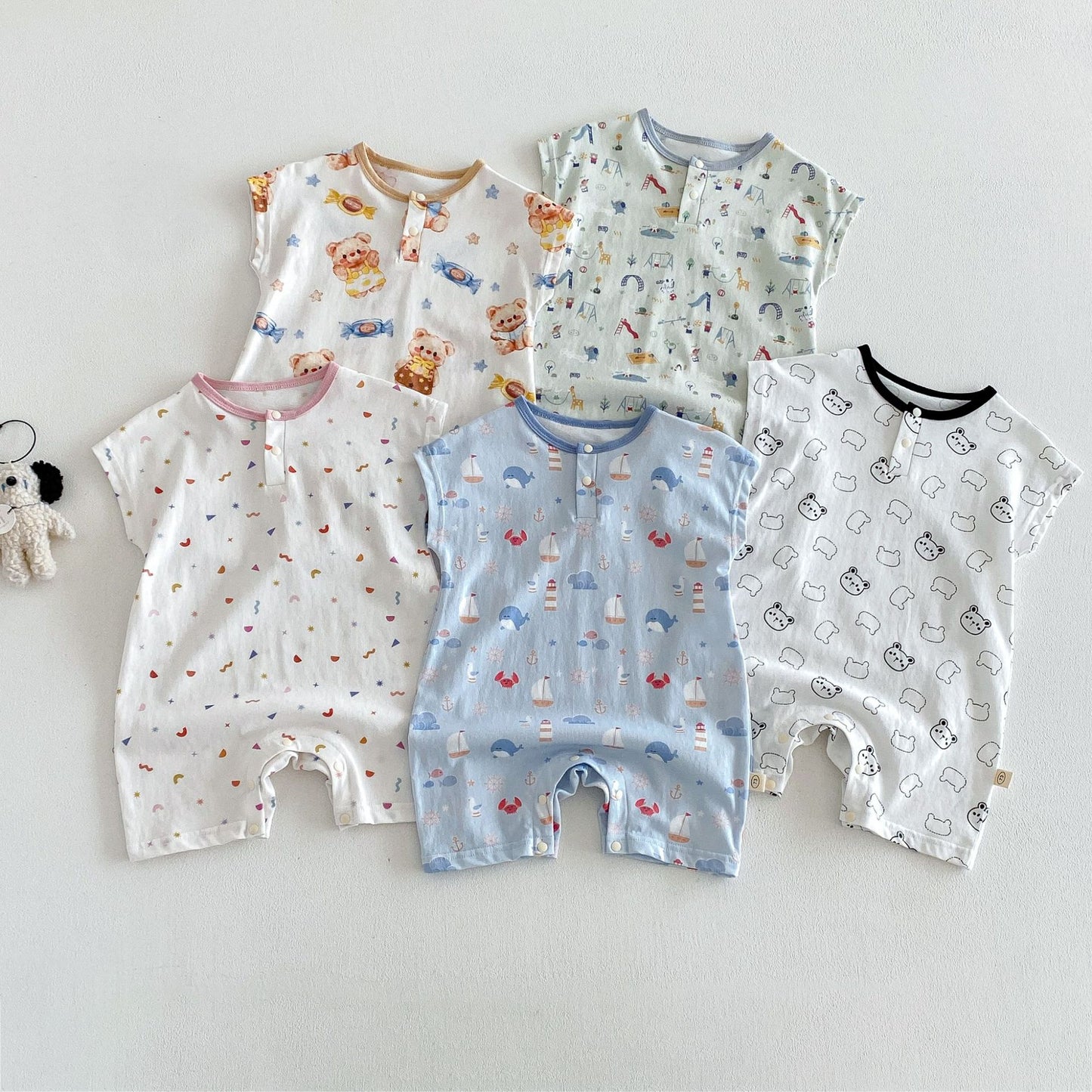 【BABY&KID】夏新作 カートゥーンカバーオールSK105120