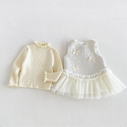 【BABY&KID】ツイード風アウター、ワンピース、ニットSK108114
