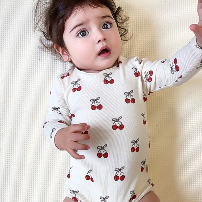 【BABY】北欧風気球、さくらんぼロンパース、レギンスSK101321