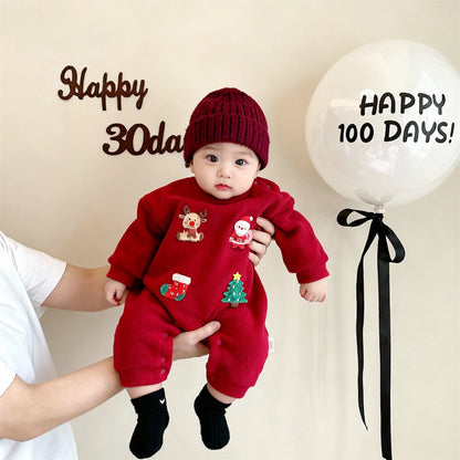 【BABY】クリスマスあったかカバーオールSK103220