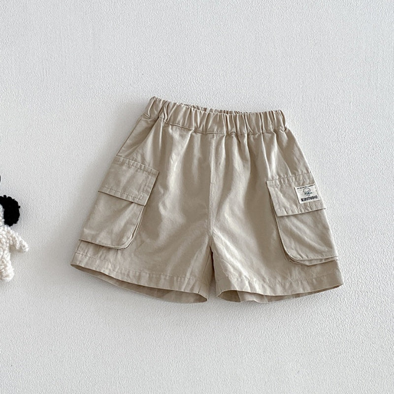 【BABY】夏新作シンプルチェックシャツ、カートゥーンベスト、ショートパンツSK105316