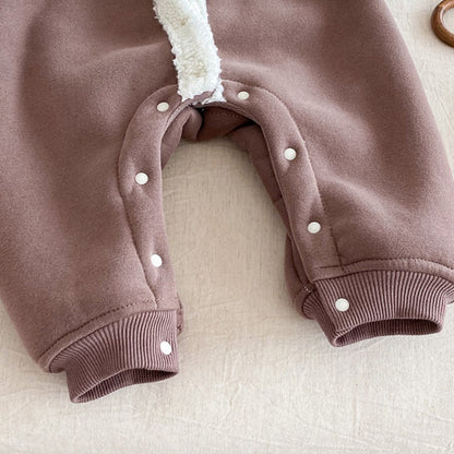 【BABY】冬新作 ロゴ刺繍オールインワンSK102109