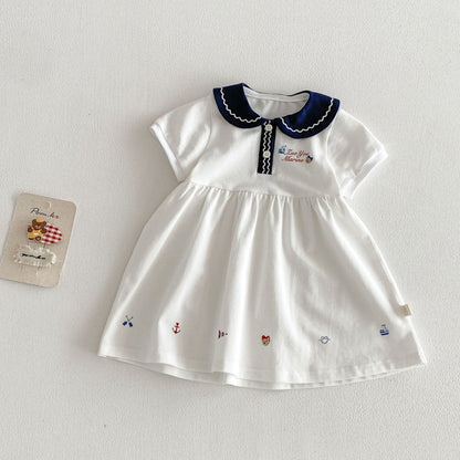 【BABY&KID】夏新作丸襟カートゥーンワンピースSK105524