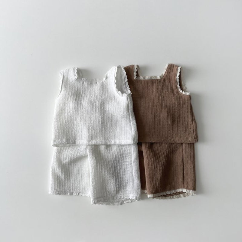 【BABY&KID】夏新作 フリルセットアップSK092225